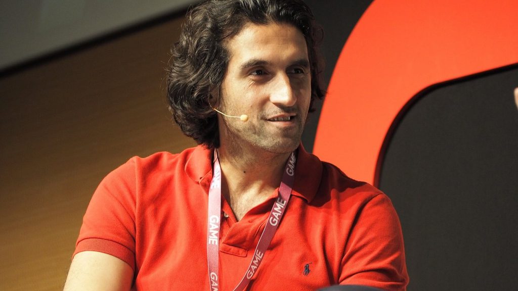 Hazelight founder Josef Fares speaking at the Gamelab conference in 2018