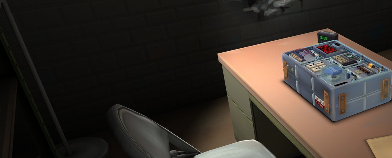 Key art for Keep Talking and Nobody Explodes showing a bomb to be defused